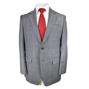 Lauren Ralph Lauren Grey Modern Fit Sport Coat 40R